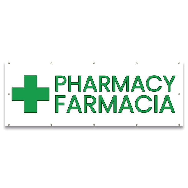 Pharmacy Farmacia Banner Concession Stand Food Truck Single Sided